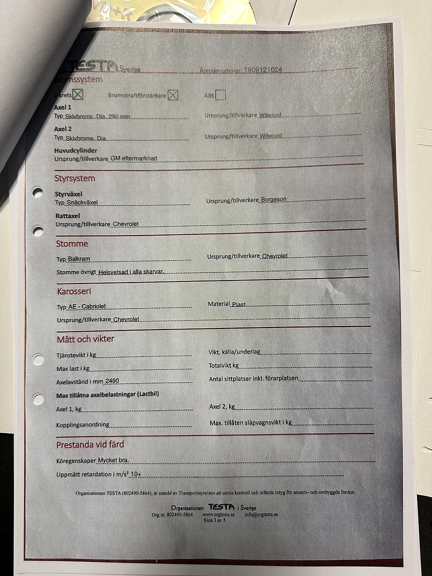 Dokumentation, 1971 Chevrolet Corvette Stingray Special 598 cui V8 795 hk (5)