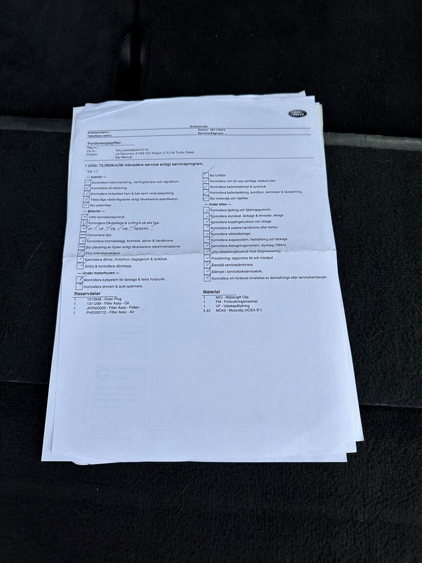 Dokumentation för 2008 Land Rover Discovery TDV6 SE (36)