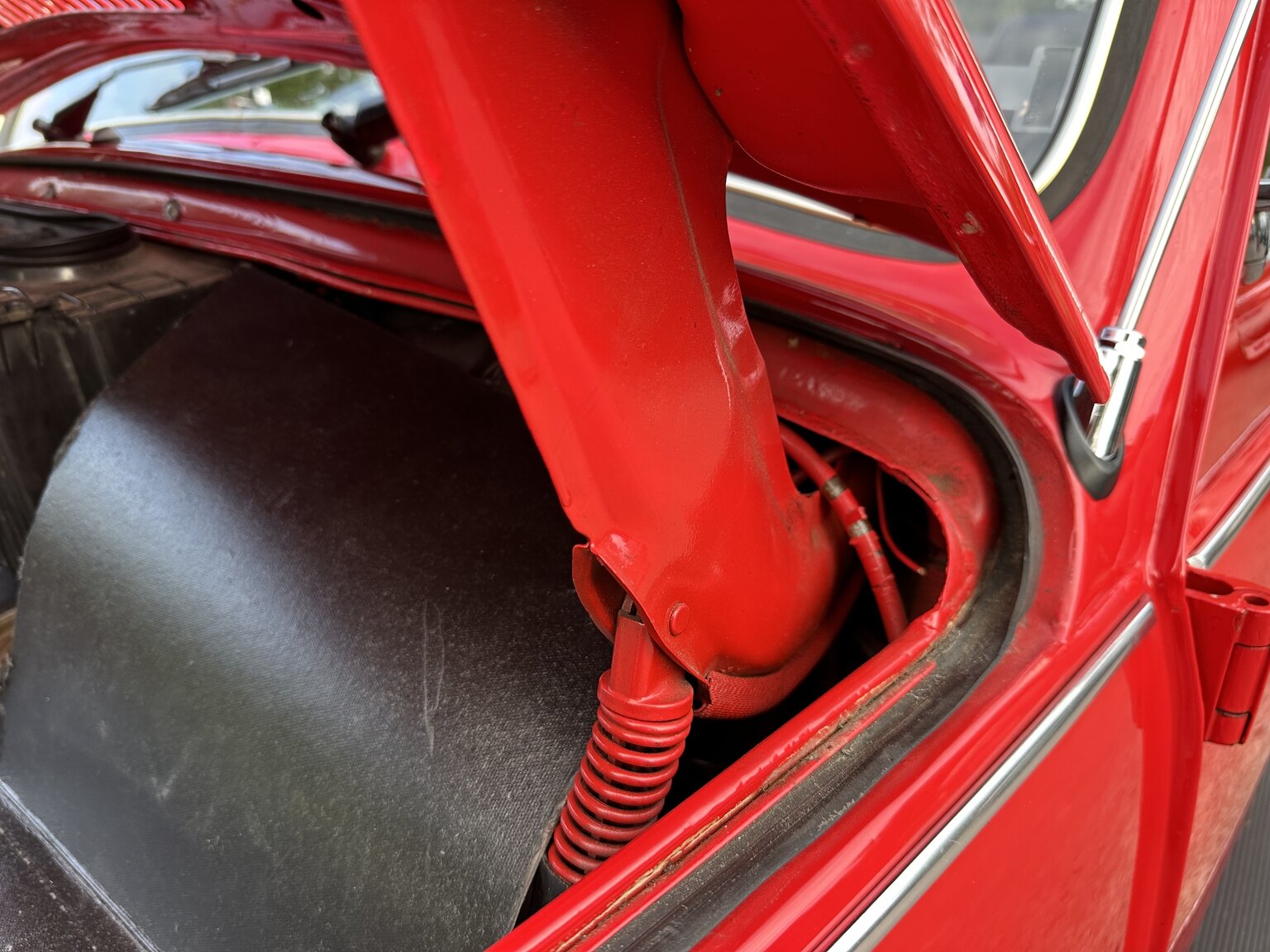 Interiörbild 1971 Volkswagen beetle 1302 cabriolet