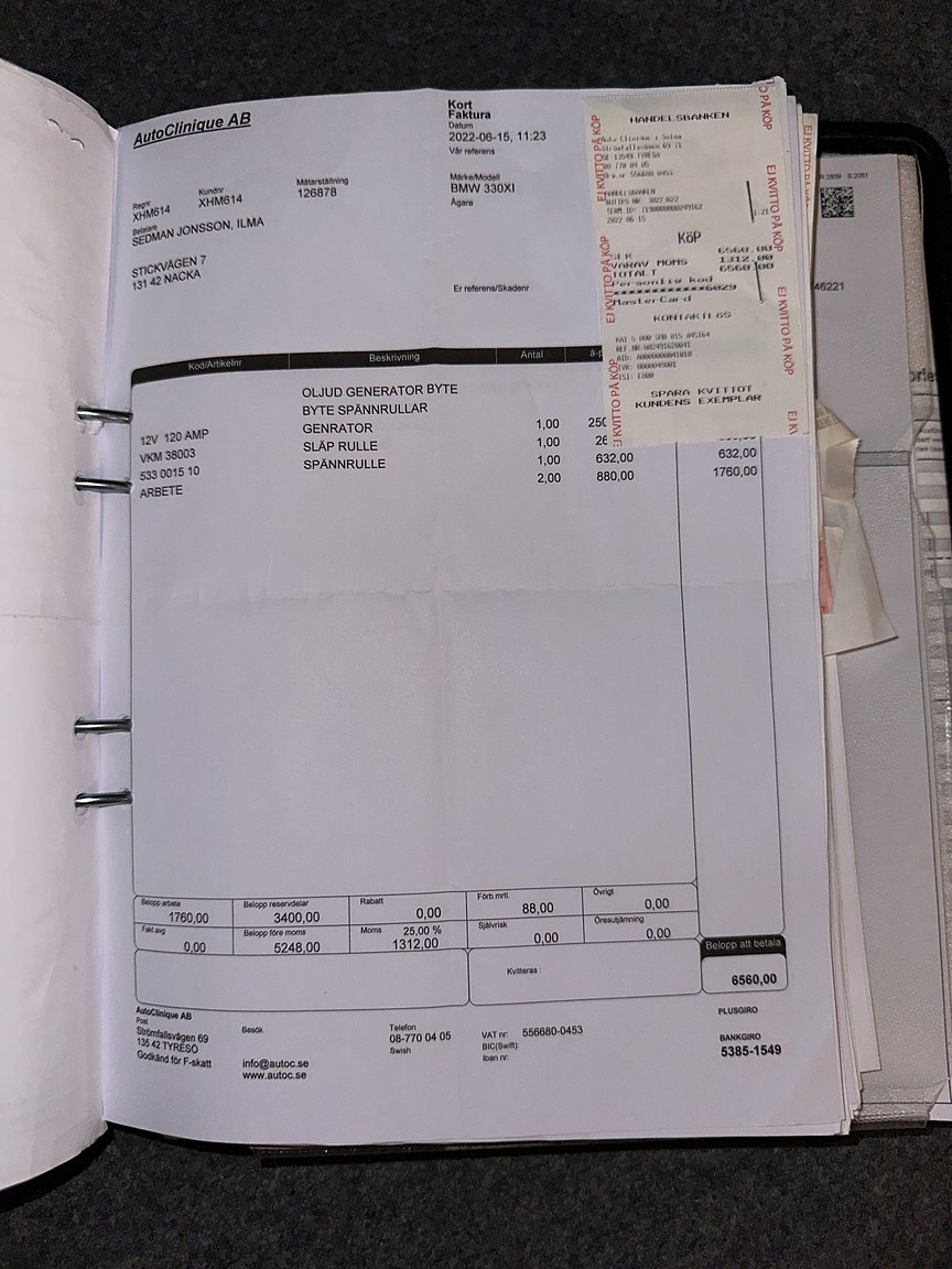 Documentation for 2001 BMW 330Xi