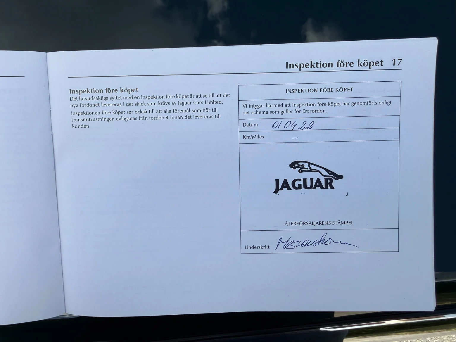 Documentation for 2001 Jaguar XJ Sovereign 4.0 V8 (9)