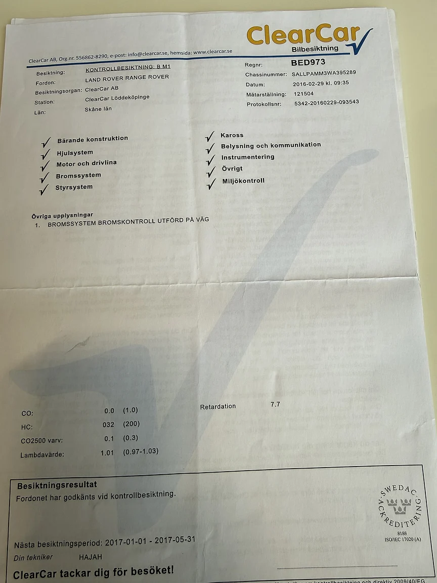 Dokumentation, 1998 Land Rover Range Rover P38 (17)