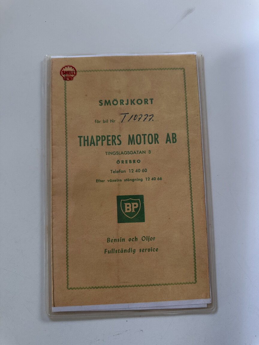 Dokumentation för 1961 SAAB 96 De Luxe 