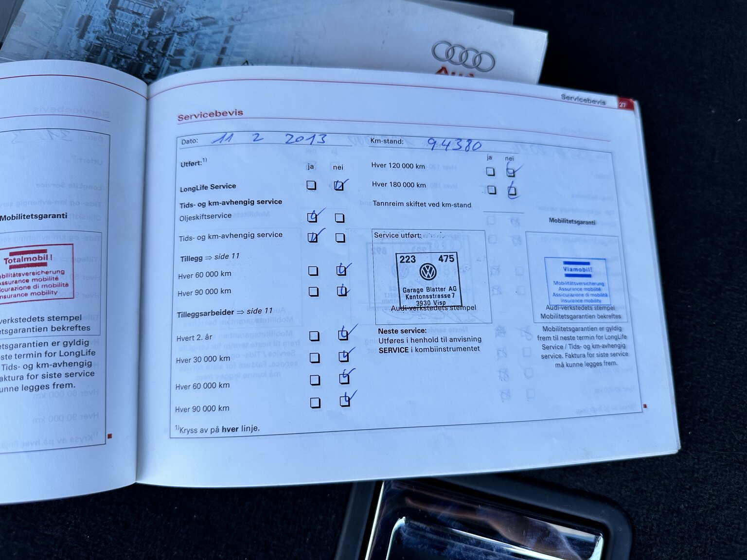 Documentation for 2003  Audi RS6 C5