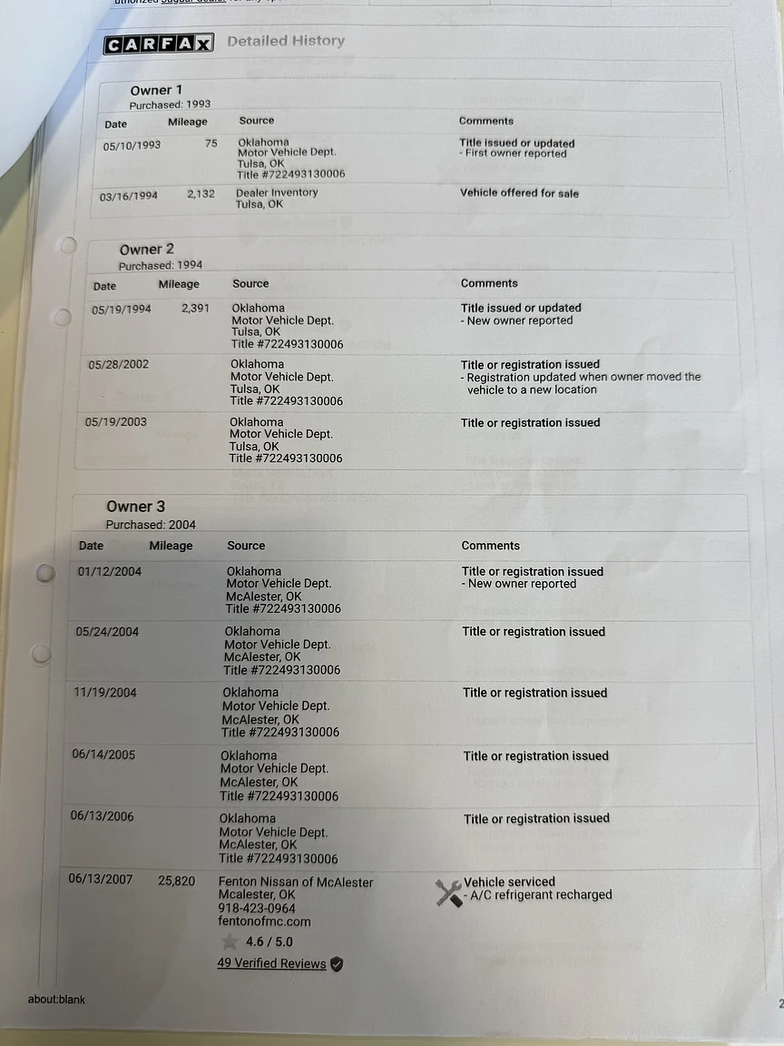 Dokumentation, 1993 Jaguar XjS Cabriolet (2)
