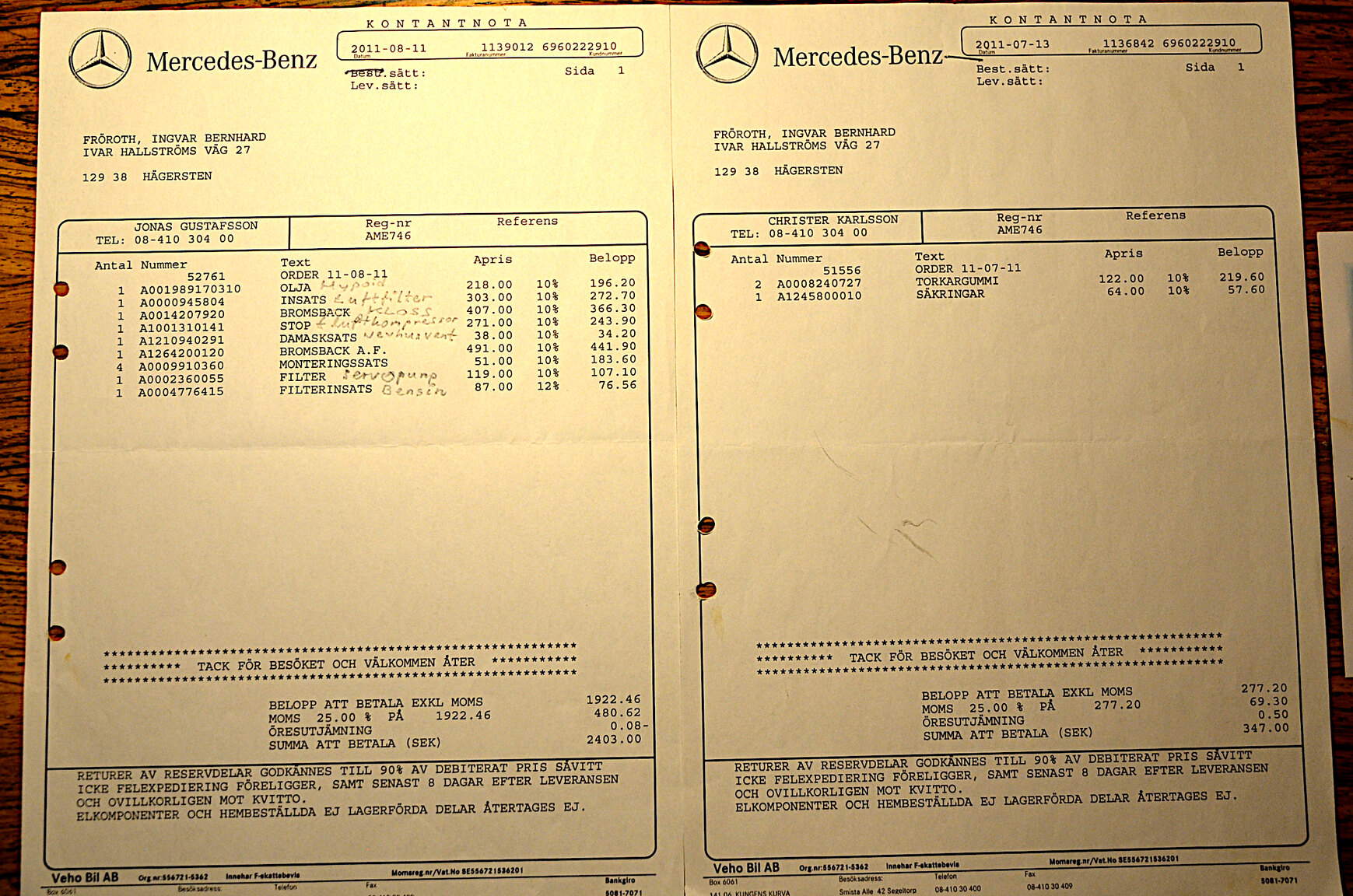 Dokumentation för 1968 Mercedes-Benz W109 300 SEL 6.3