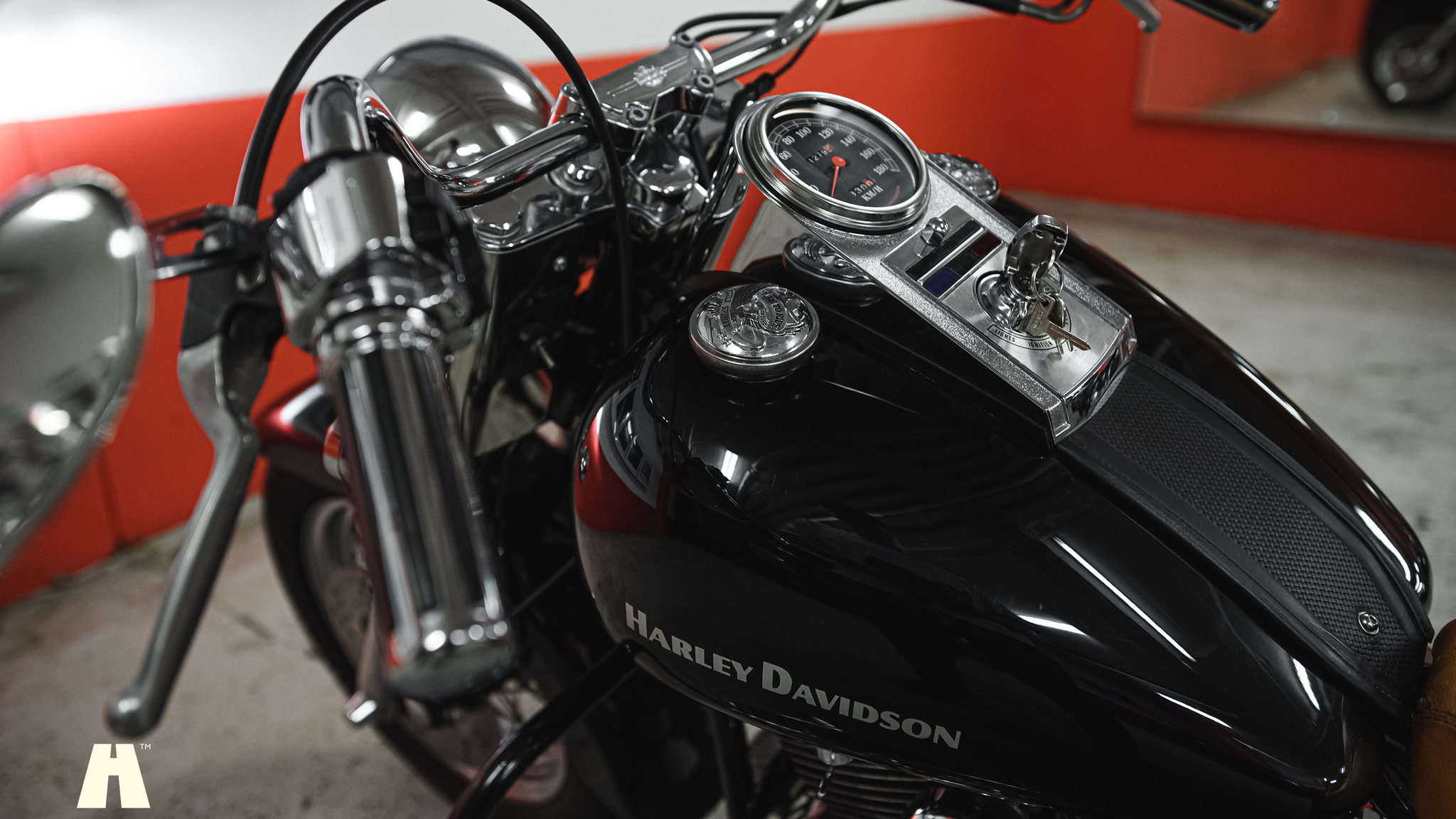 Exteriörbild på 1990 Harley Davidson Heritage Softail Classic Custom