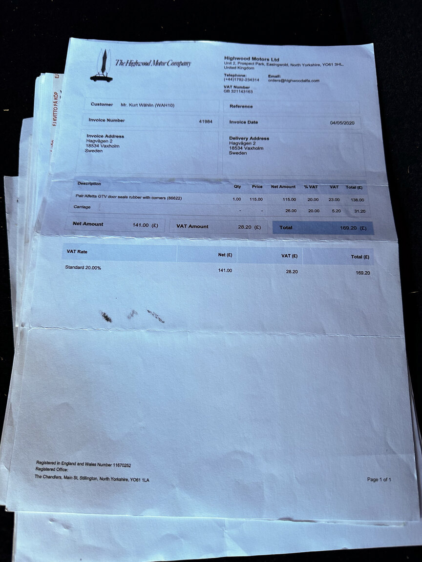 Documentation for 1985 Alfa Romeo GTV 6 2.5