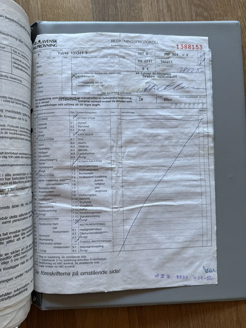 Documentation for 1970 Volvo Amazon (58)