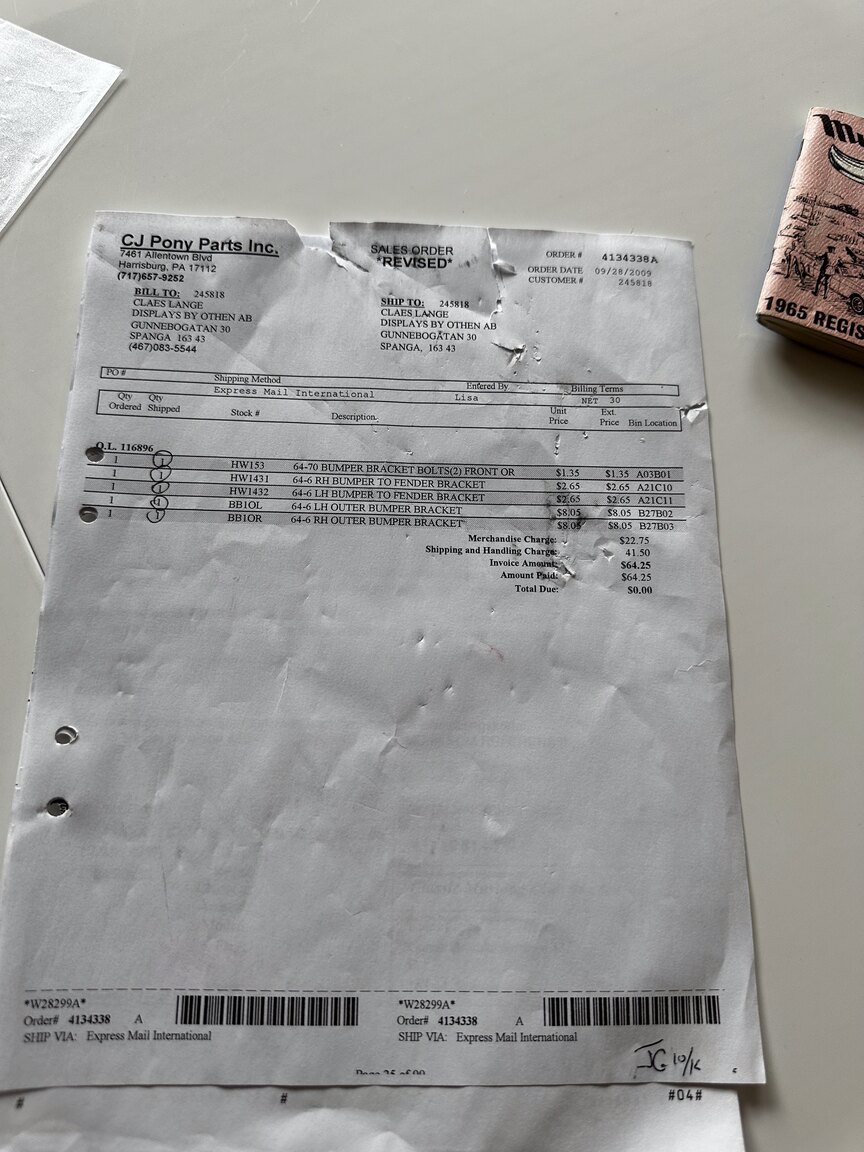 Dokumentation, 1965 Ford Mustang Cabriolet (72)