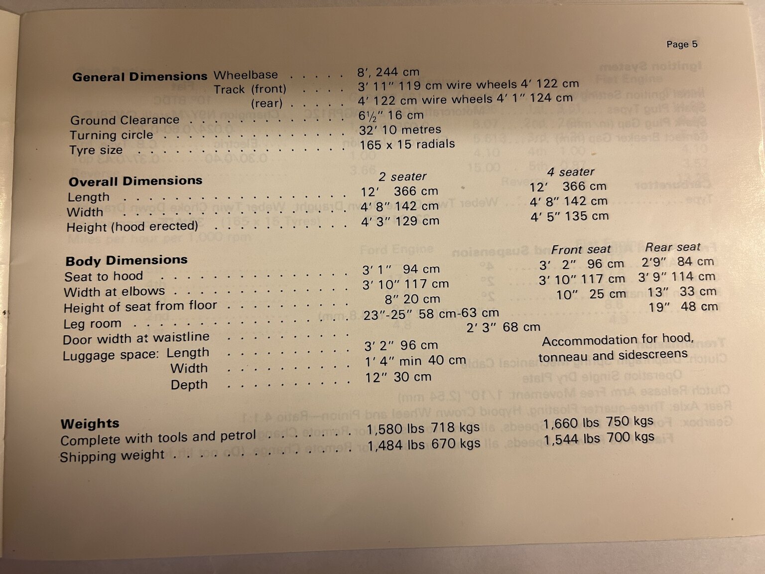 Dokumentation för 1983 Morgan 4/4