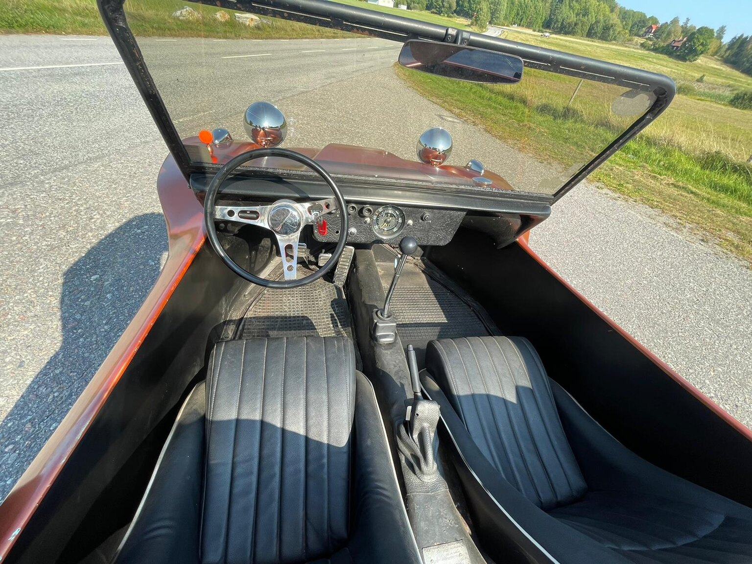 Interiörbild 1968 Volkswagen Beach Buggy