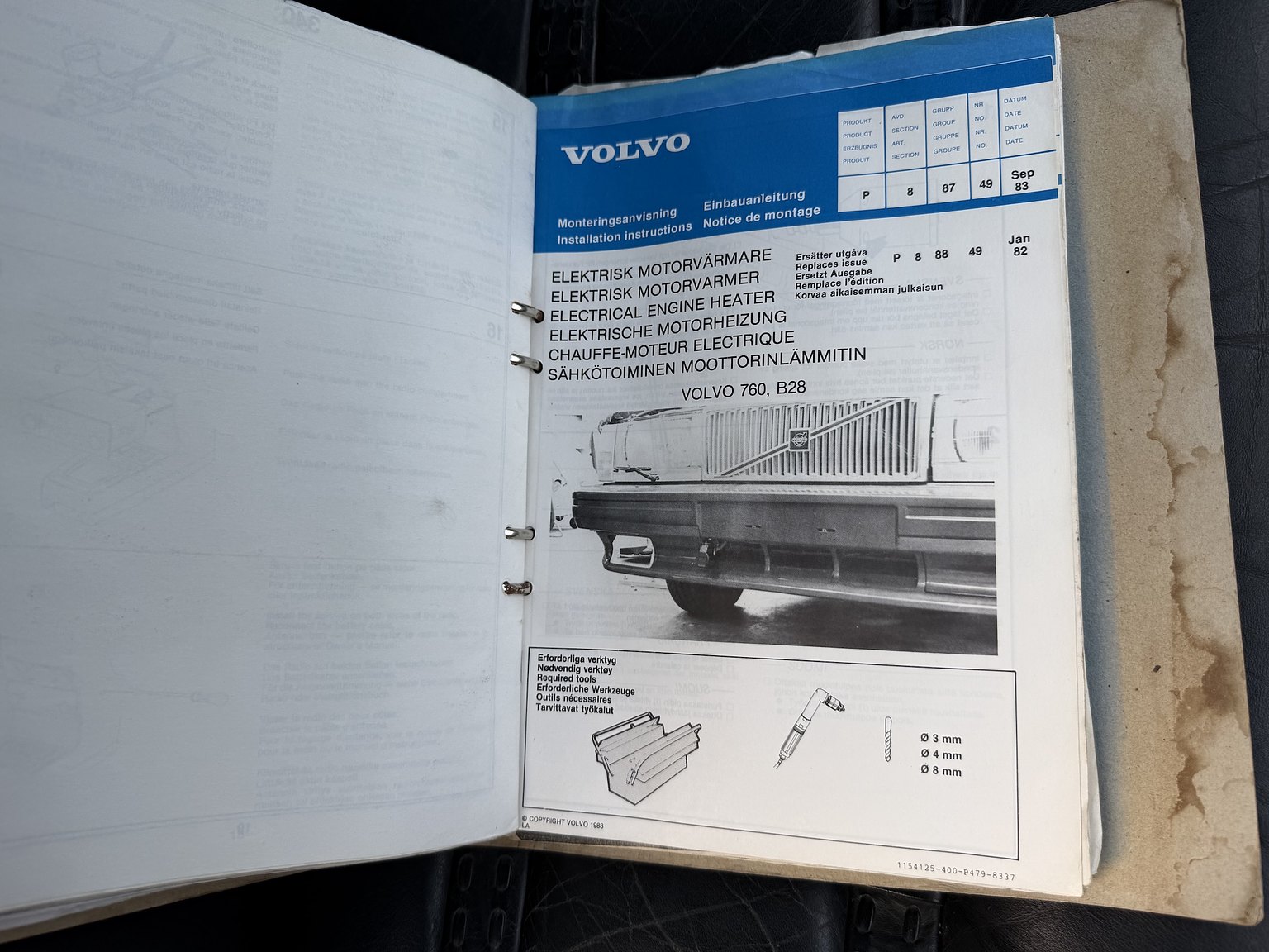 Dokumentation för 1979 Volvo 262 C 2.8 V6 Automatisk