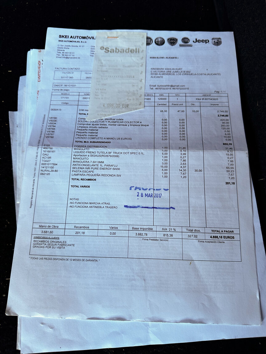 Documentation for 1985 Alfa Romeo GTV 6 2.5