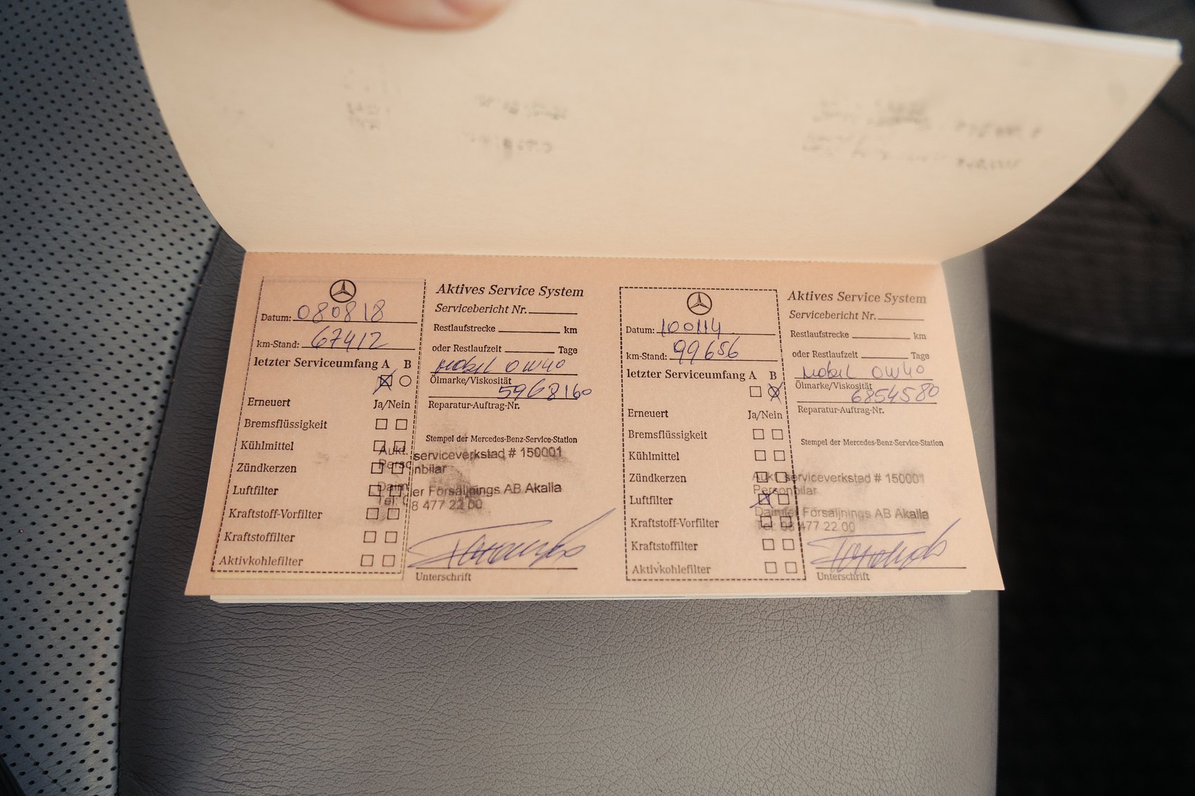 Dokumentation för 1999 Mercedes-Benz S 320