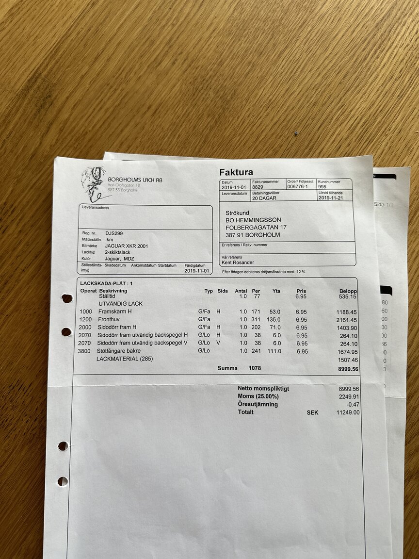Documentation for 2001 Jaguar XKR Silverstone