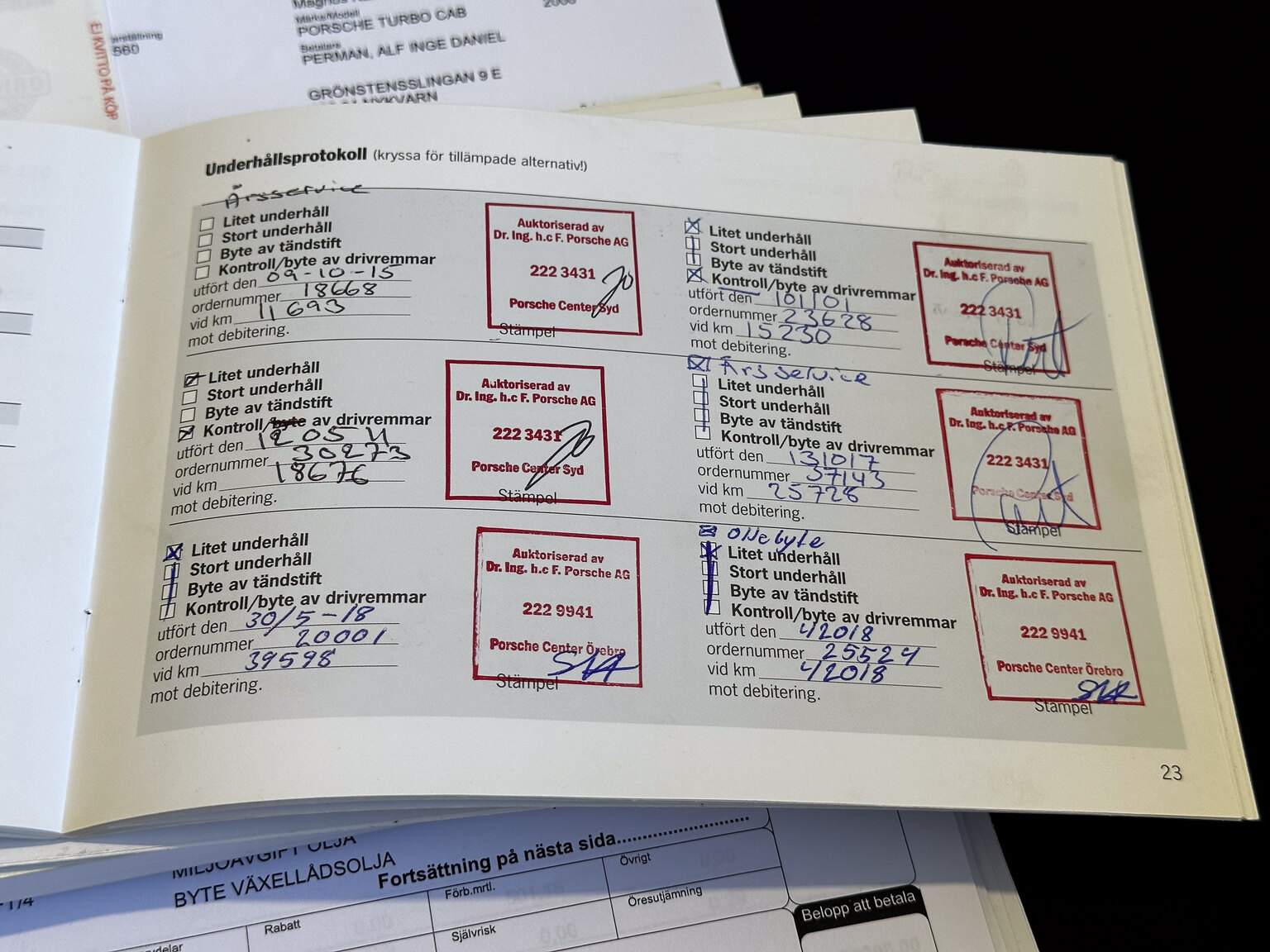 Dokumentation för 2008 Porsche 911 Turbo Cabriolet (6)