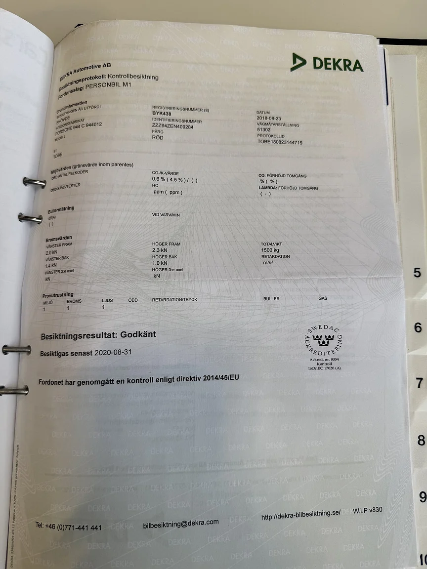 Dokumentation, 1984 Porsche 944 Targa (27)