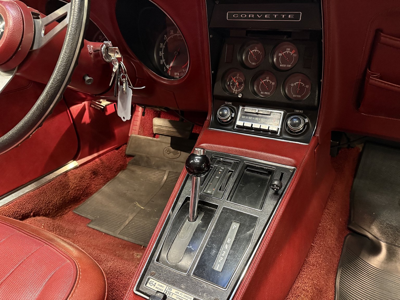 Interiörbild 1974 Chevrolet Corvette Stingray