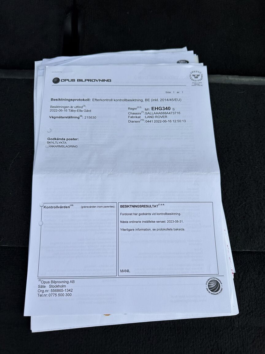 Dokumentation för 2008 Land Rover Discovery TDV6 SE (27)