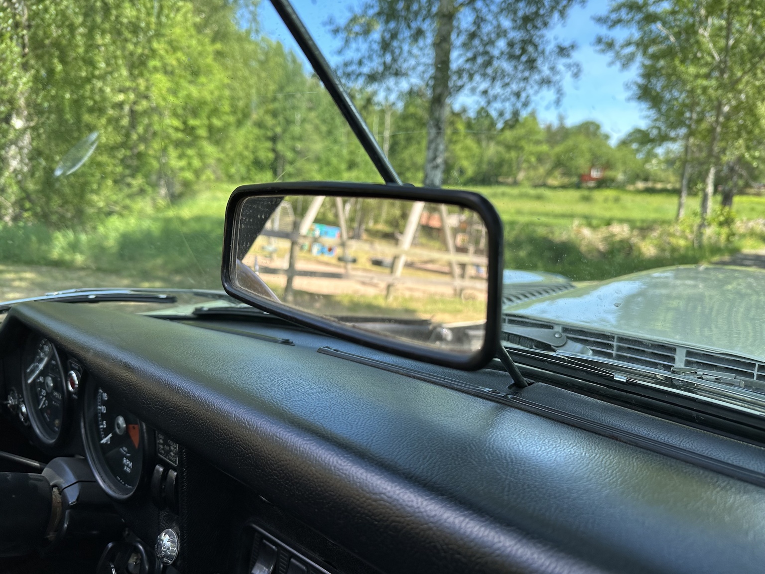 Interiörbild 1969 Jaguar E-Type