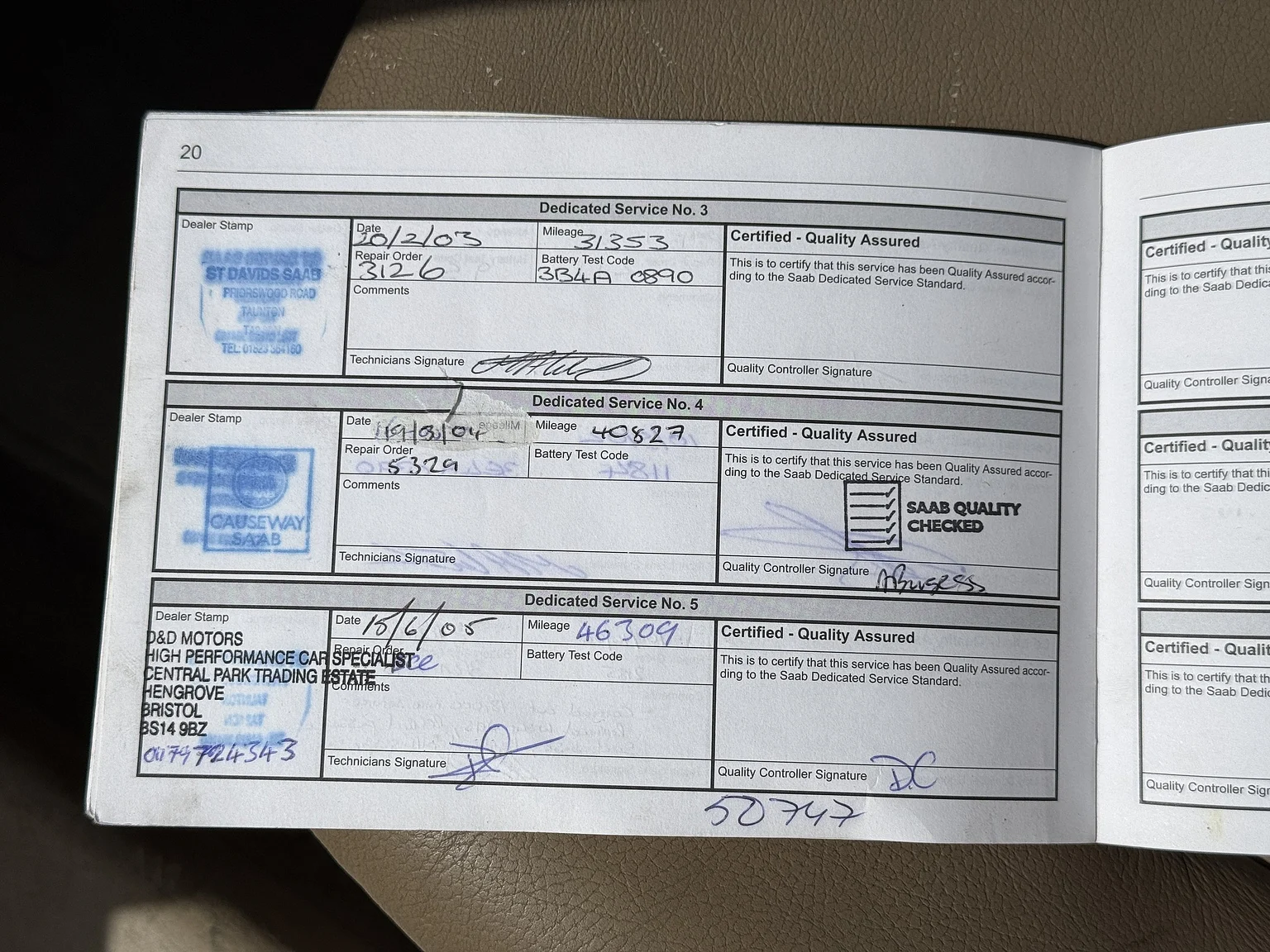 Documentation for 2002 Saab 9-3 2.0T SE Convertible – NO RESERVE (5)