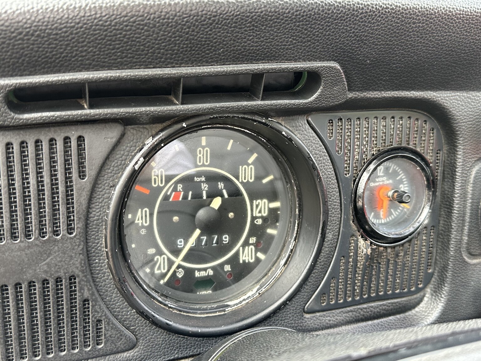 Interiörbild 1971 Volkswagen beetle 1302 cabriolet
