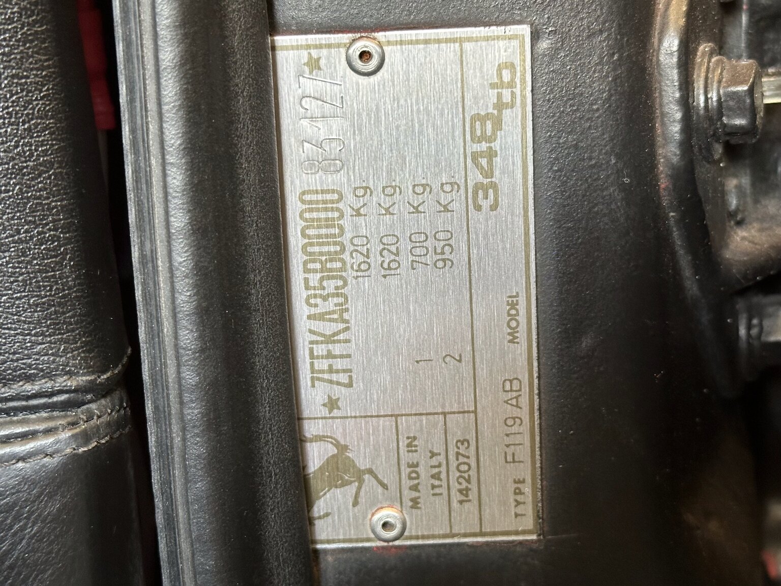 Interior image of 1990 Ferrari 348 (43)