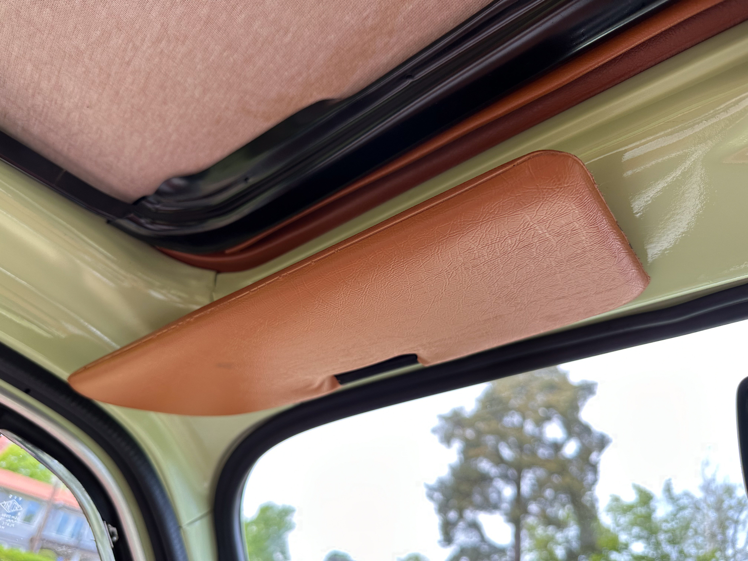 Interiörbild 1970 Fiat 500 Lusso