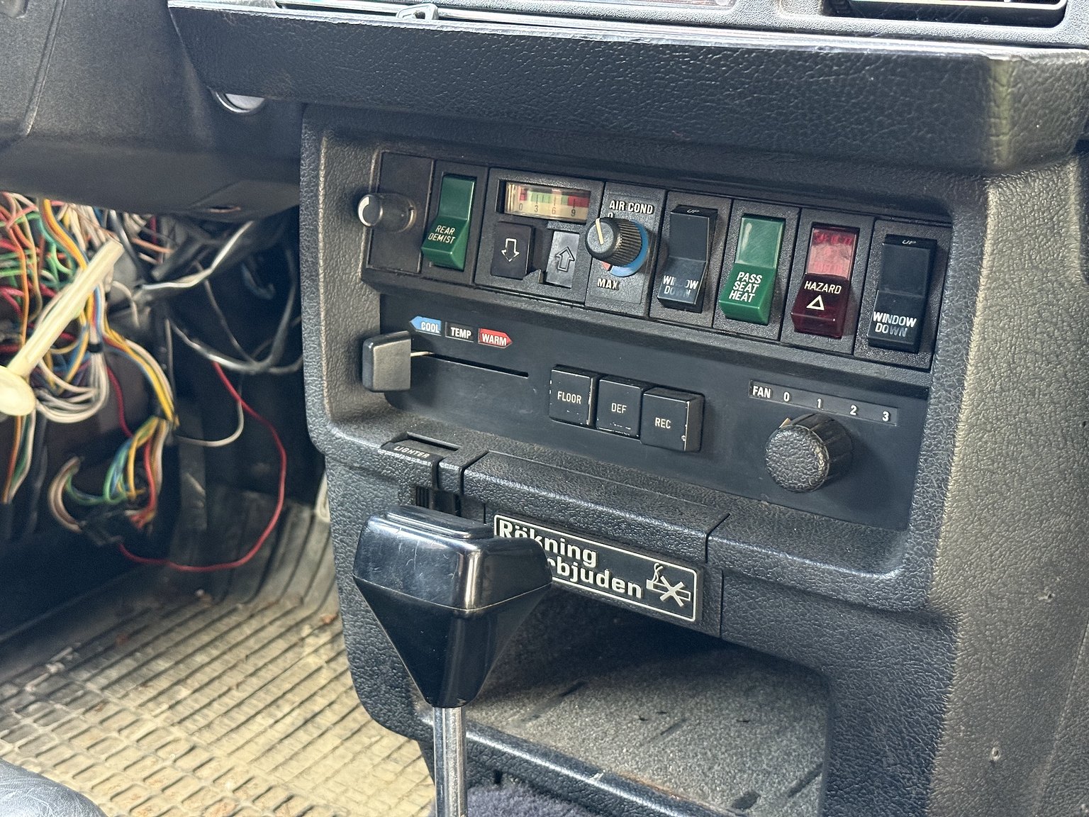 Interiörbild 1979 Volvo 262 C 2.8 V6 Automatisk