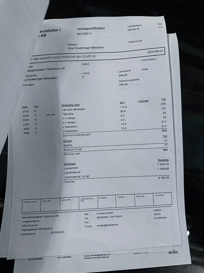 Documentation for 1986 Porsche 944R (10)