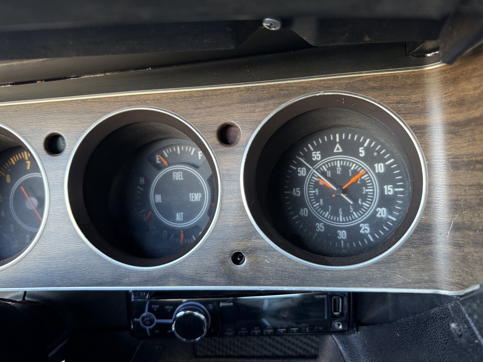 Interiörbild 1970 Dodge Challenger T/A 440 cui