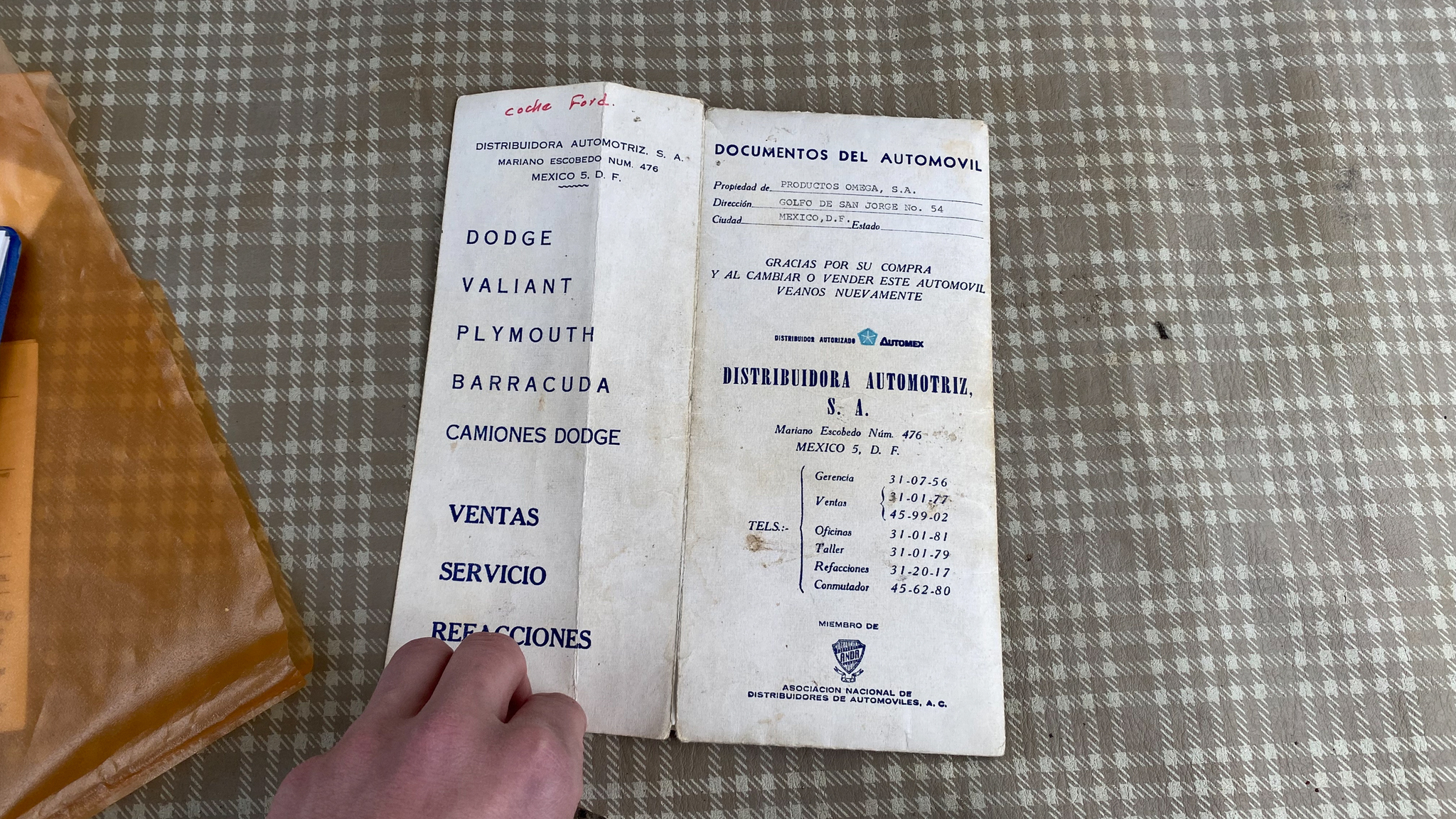 Dokumentation för 1959 Ford Thunderbird hardtop