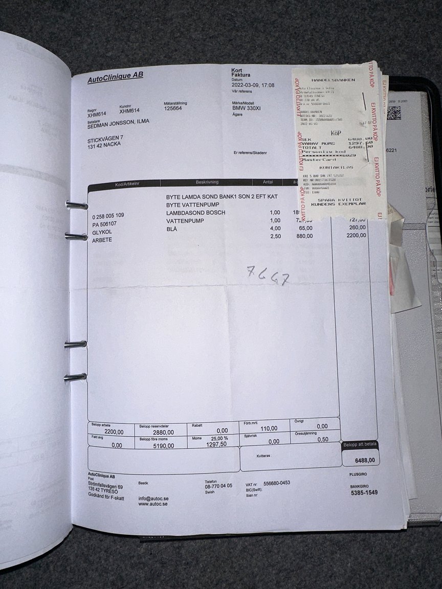 Documentation for 2001 BMW 330Xi