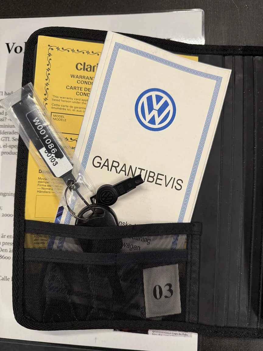 Dokumentation för 2000 VW LUPO GTI 2001 (6)