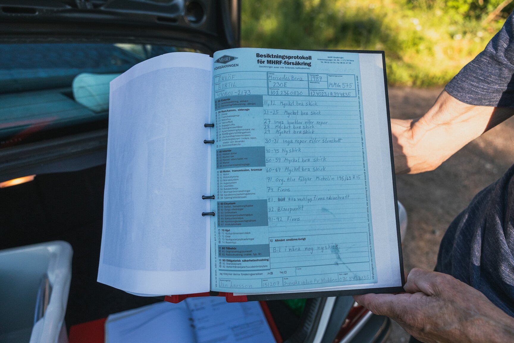 Dokumentation, 1987 Mercedes-Benz 230E (2)