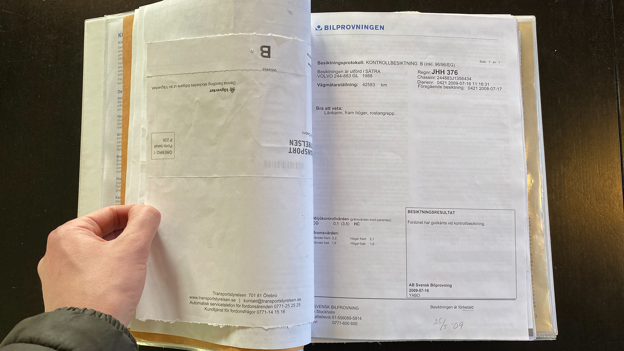 Dokumentation, 1988 Volvo 240 GL