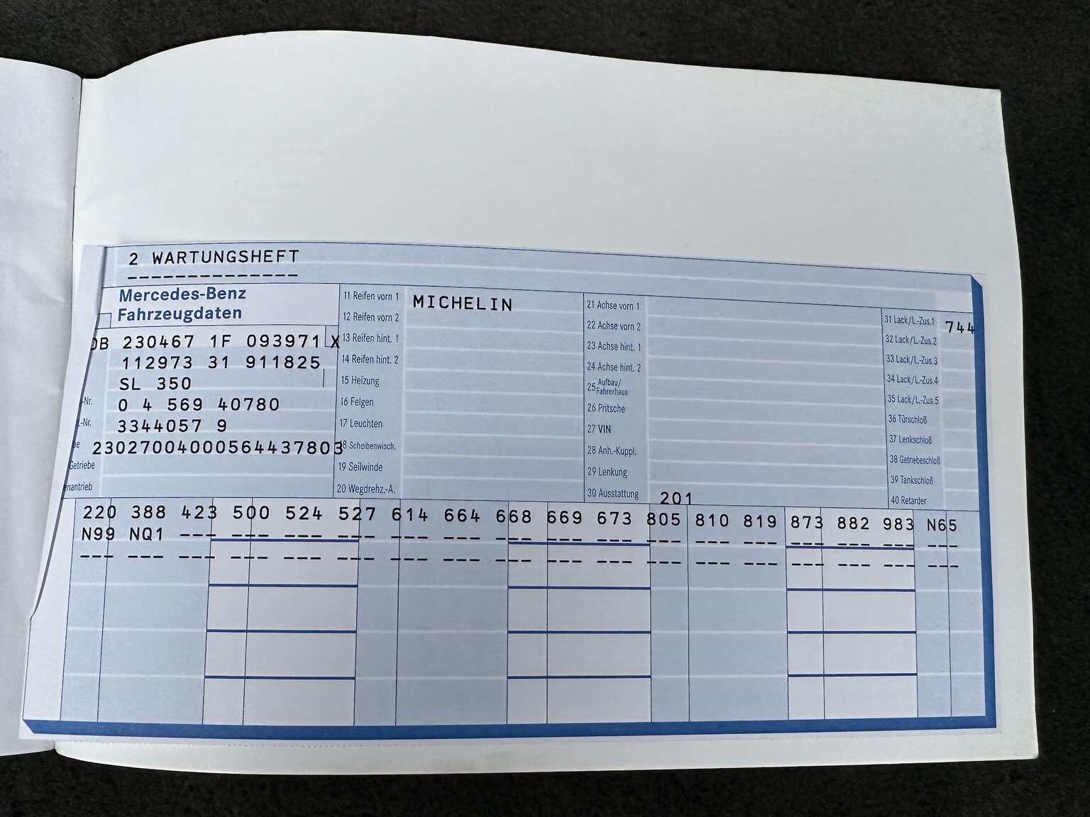 Documentation for 2005 Mercedes-Benz SL 350