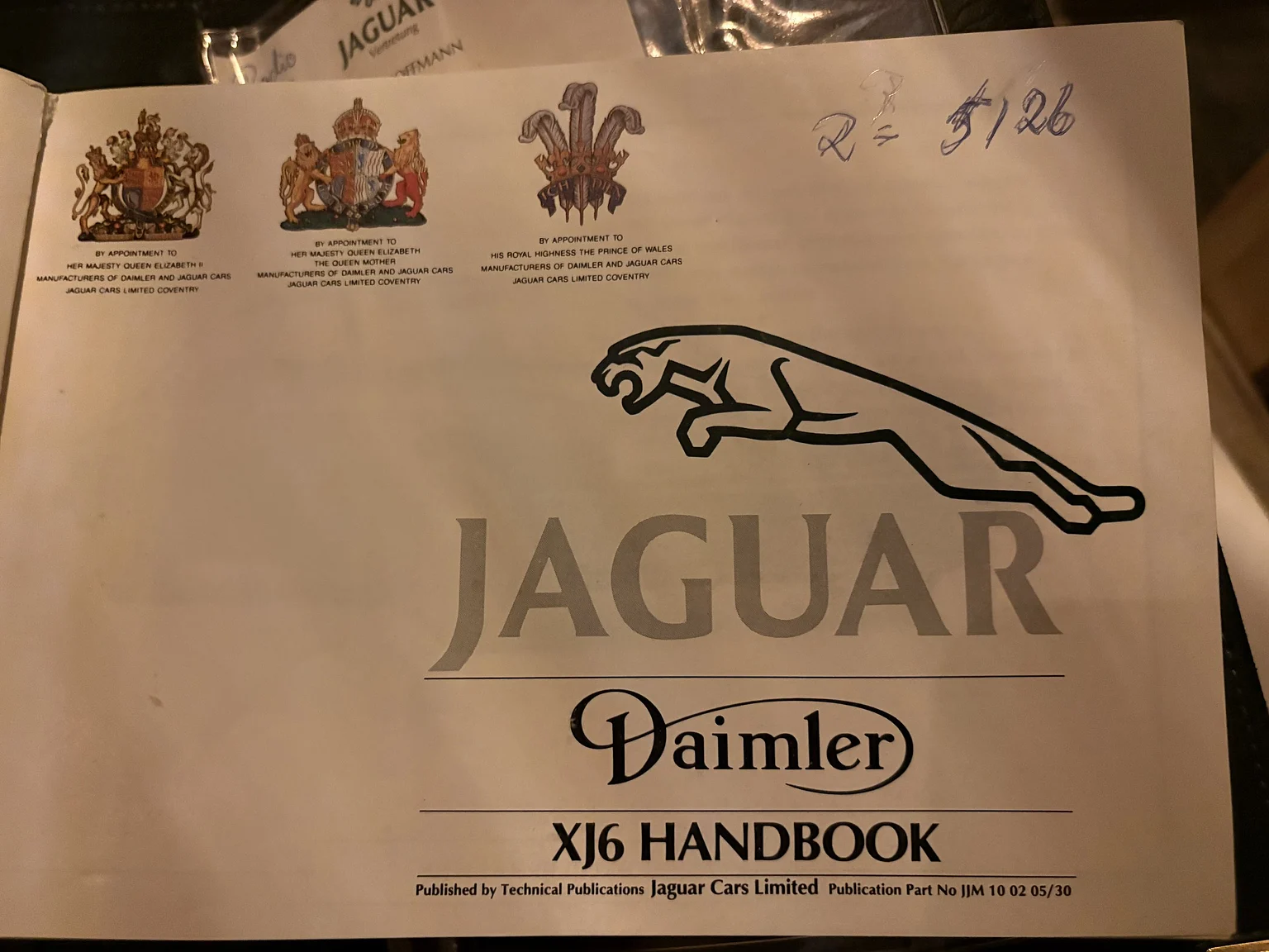 Dokumentation, 1991 Jaguar XJ40 Sovereign (10)
