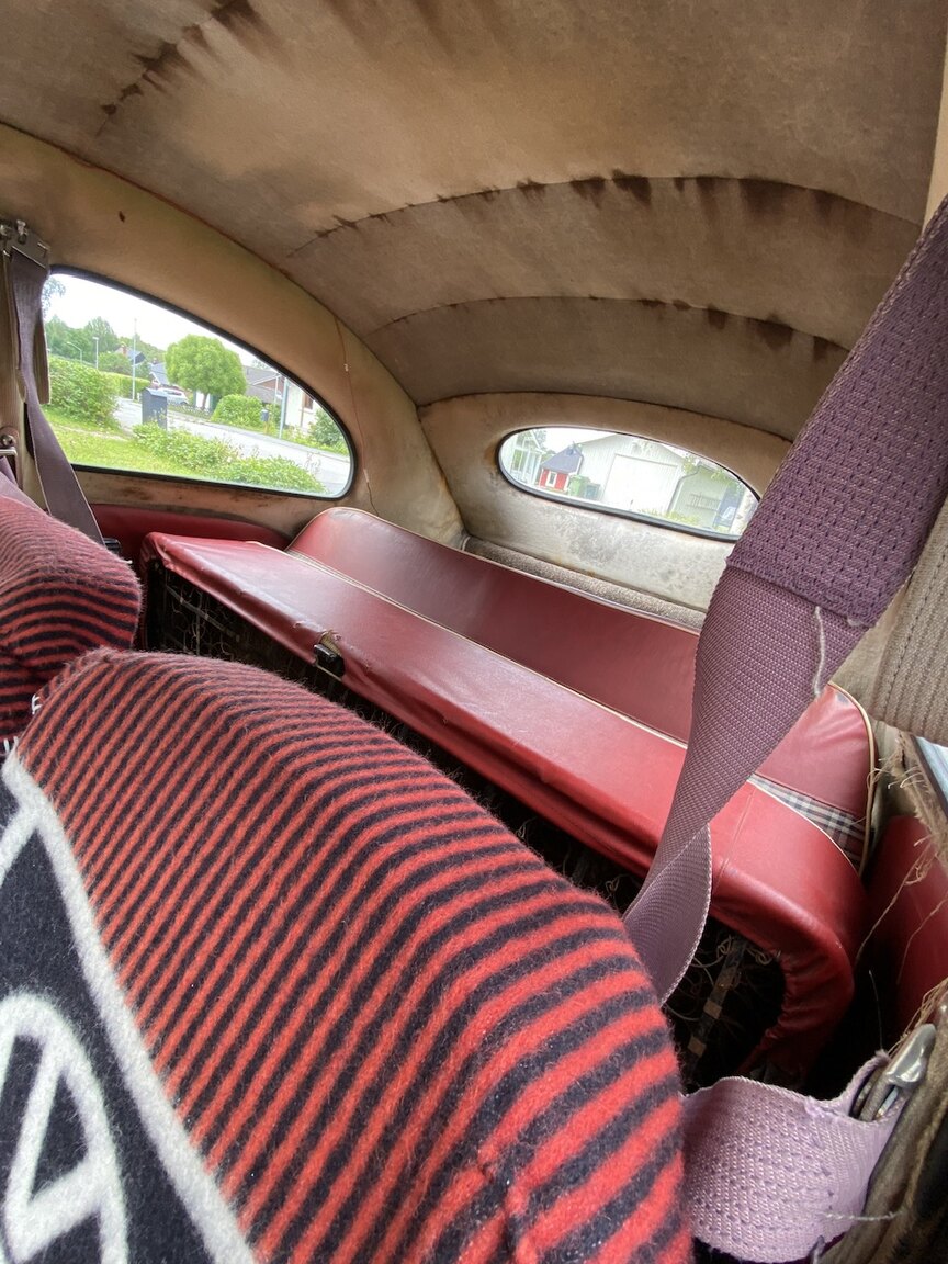 Interiörbild 1955 Volkswagen Beetle 1200
