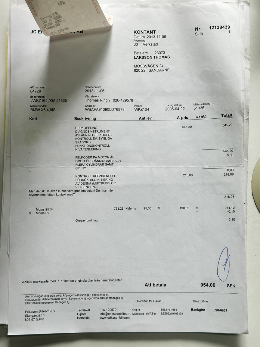 Documentation for 2005 BMW X5 4.8iS E53 LCI