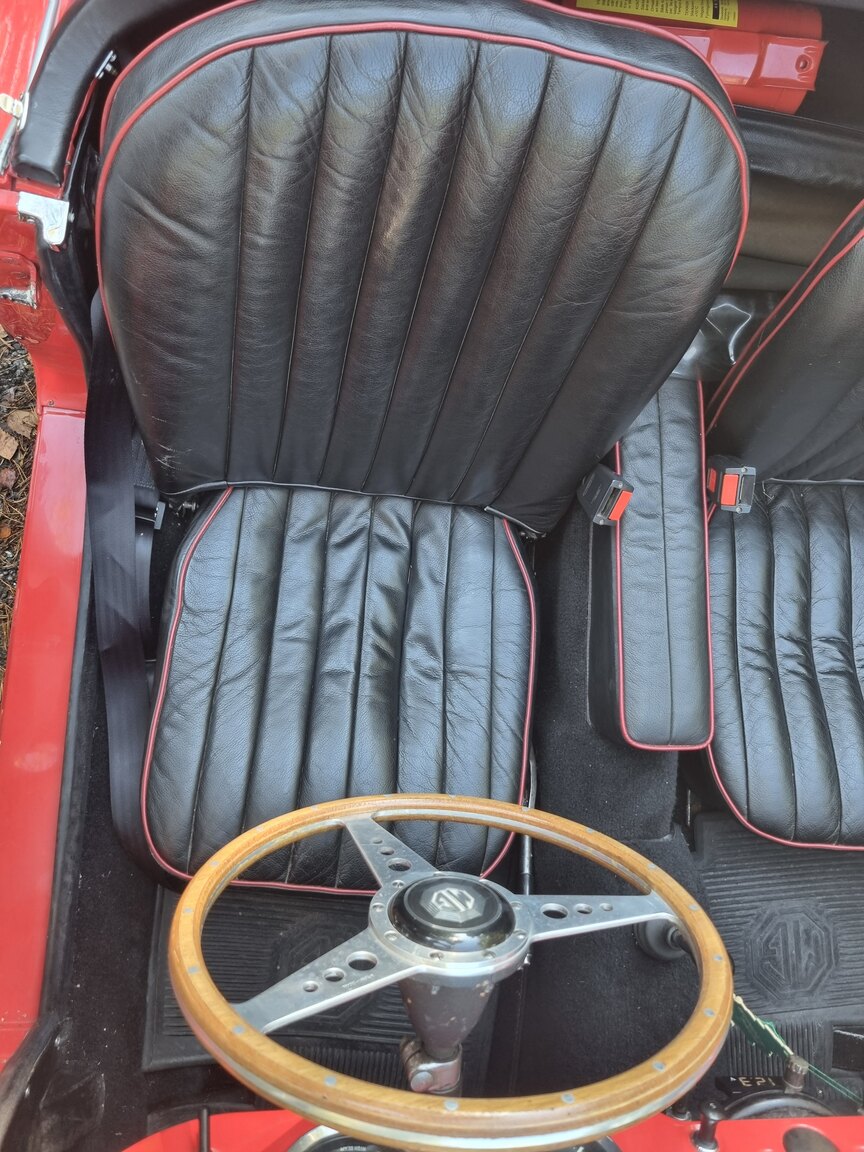 Interior image of 1956 MG MGA 1500