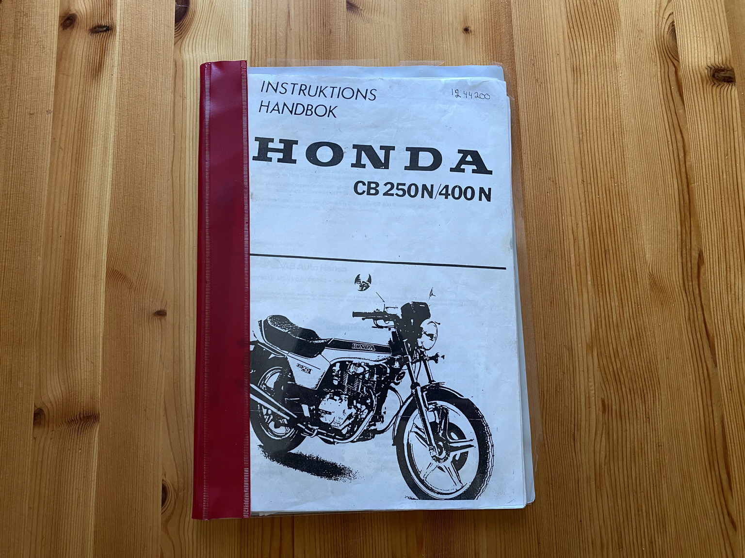 Documentation for 1981 Honda CB250N