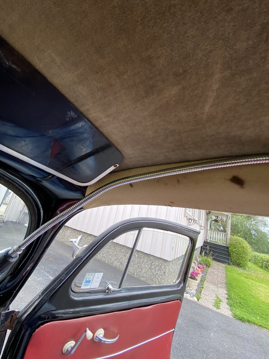 Interiörbild 1955 Volkswagen Beetle 1200