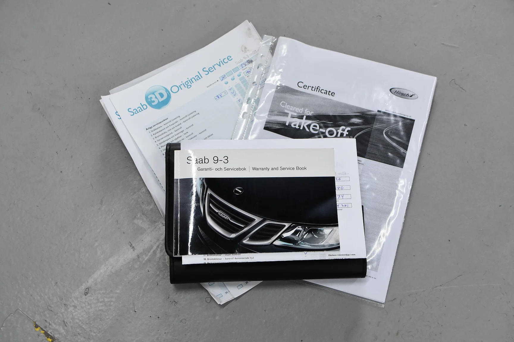 Documentation for 2014 Saab 9-3 Aero Hirsch Edition (1)