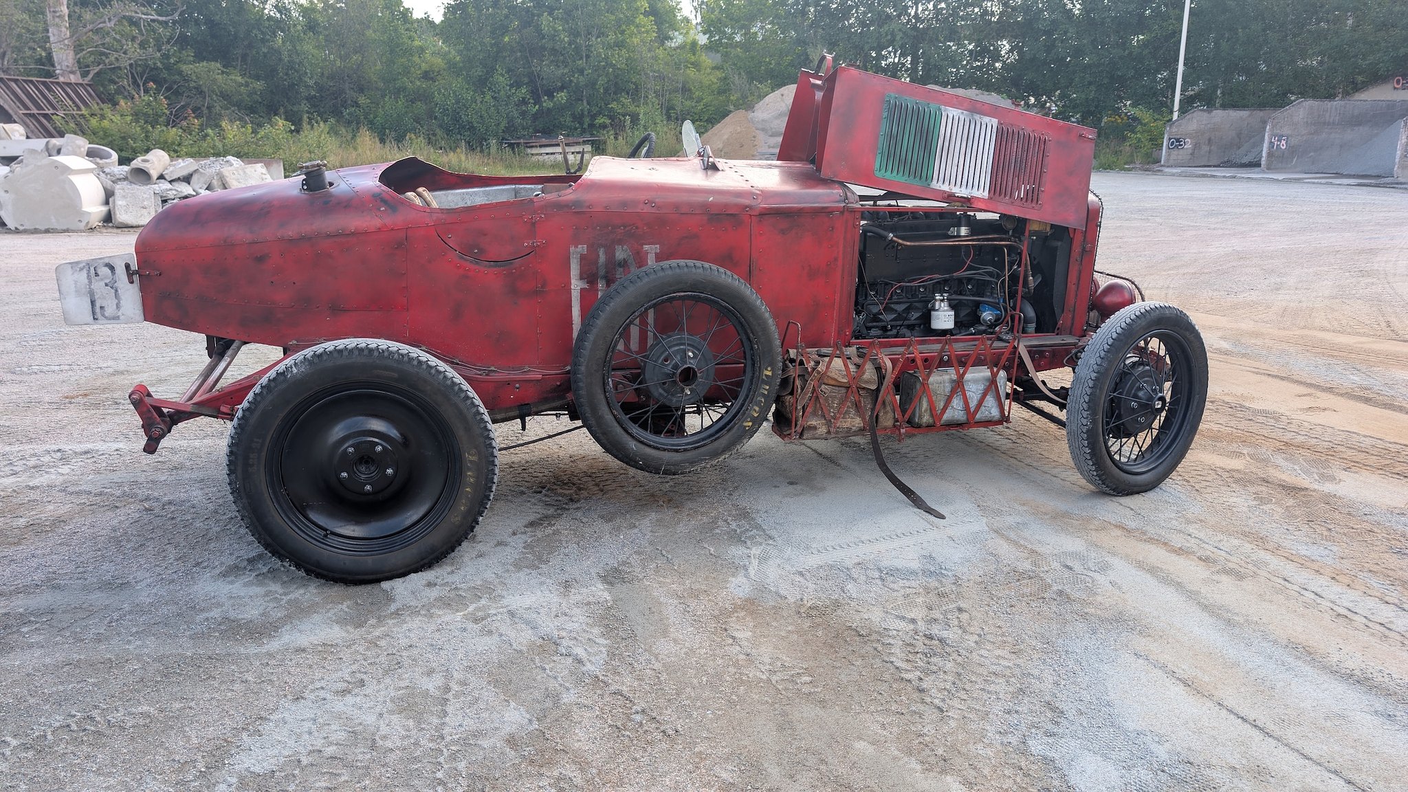 Image of 1929 FIAT 321C (521c) "Flying Fiona" mechanics