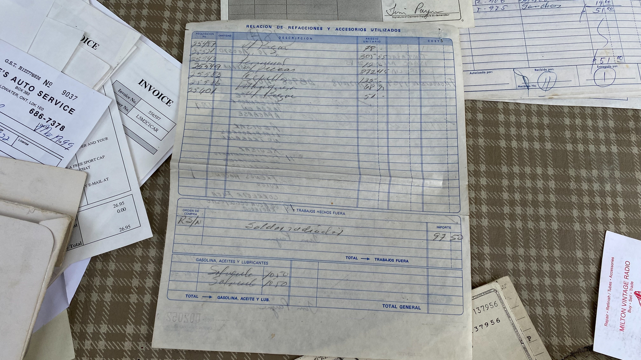 Dokumentation för 1959 Ford Thunderbird hardtop