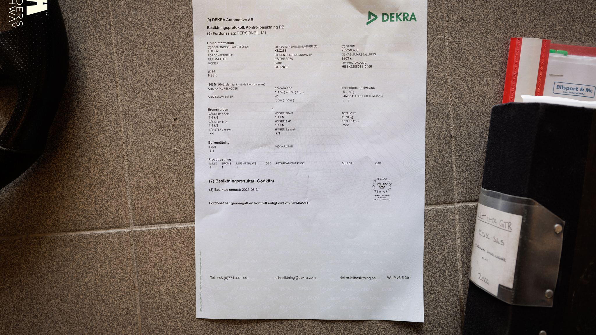 Dokumentation, 2006 Ultima GTR (2)