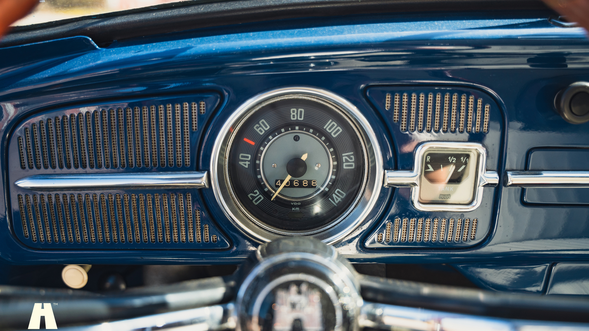 Interiörbild 1967 Volkswagen Beetle