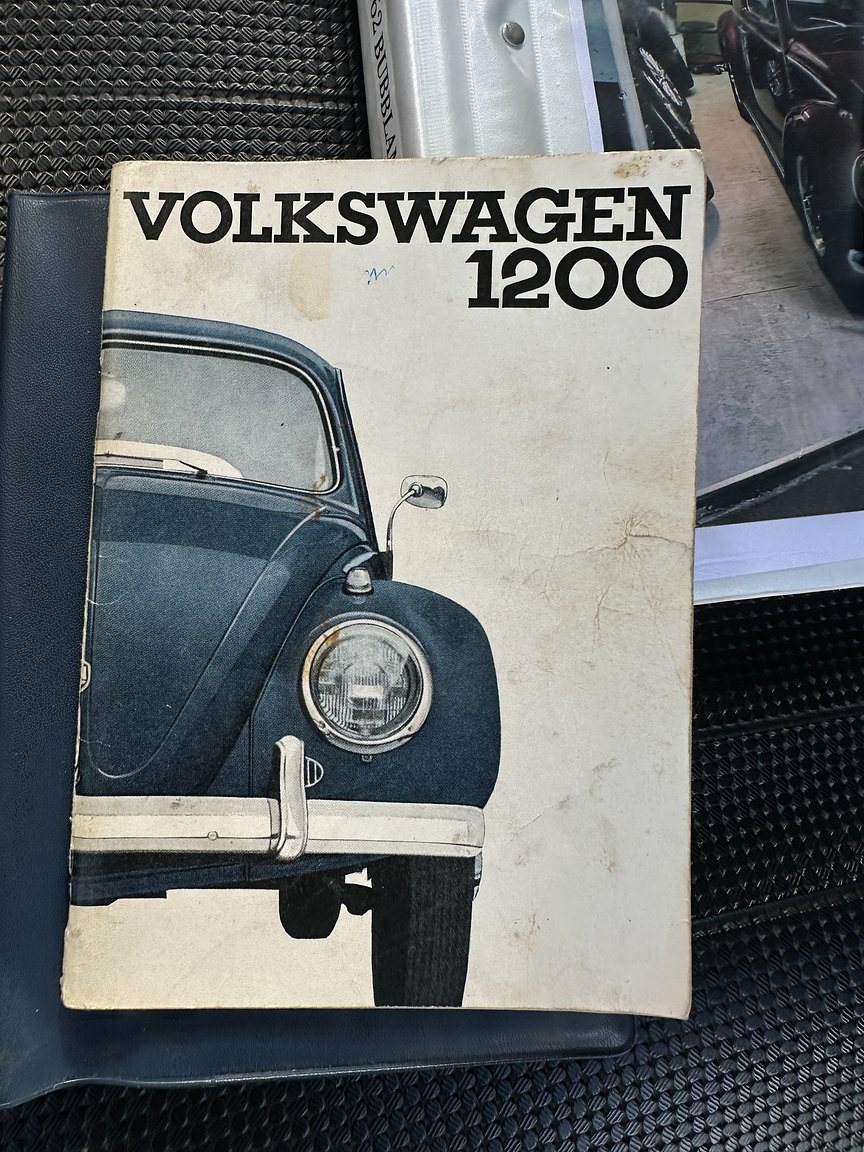 Documentation for 1962 Volkswagen 1200/1600